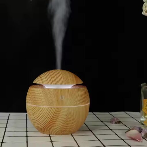 130ML Wood Home Aroma Air Humidifier Essential Oil Diffuser