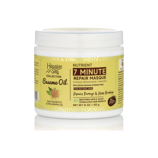 Hawaiian Silky Vegan Sesame Oil 7-Minute Nutrient Repair Masque