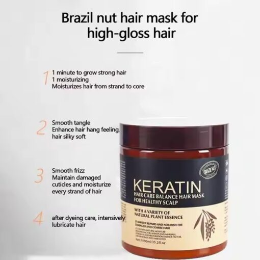 Brazil Nut Keratin Hair Care Balance Keratin Hair Mask & Keratin Hair Treatment - Image 3