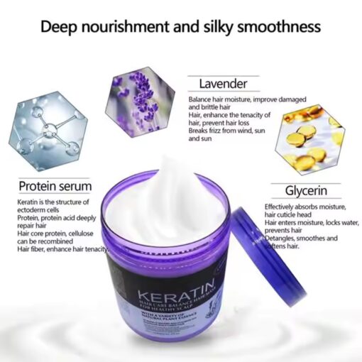 Lavender Hair Care Balance Keratin Hair Mask & Treatment - Image 3